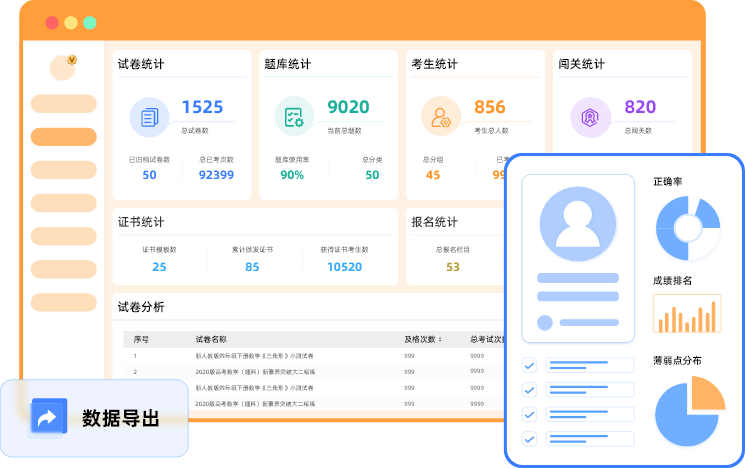 數據統計與導出